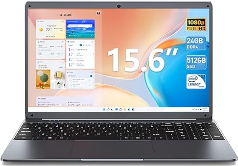 SGIN X15S 15.6" FHD 1920x1080 N5095 24GB DDR4 512GB SSD - Gray Like New