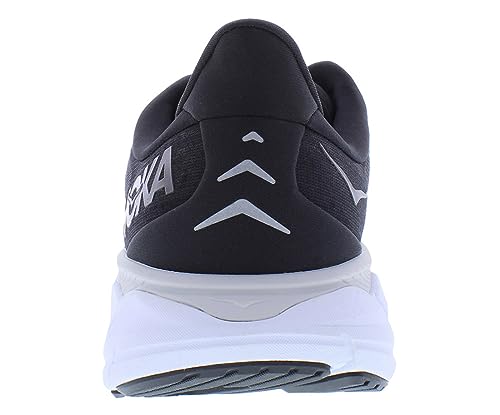 1123198 HOKA ONE ONE Men's Road Running Shoe Black White Size 6.5W - Like New