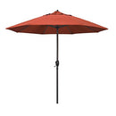CALIFORNIA UMBRELLA 9' ROUND ALUMINUM CRANK LIFT - SUNSET - Like New