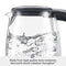 BREVILLE CRYSTAL CLEAR ELECTRIC KETTLE GLASS PROGRAMMABLE BKE595XL - SILVER - Like New