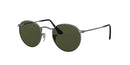 RAY-BAN ROUND METAL SUNGLASSES LENS WIDTH: 53MM - GUNMETAL GREEN - Like New