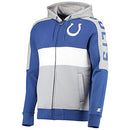 STARTER Men's Royal/Gray Indianapolis Colts Playoffs Full-Zip Hoodie Size: XL - Brand New