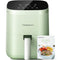 BEELICIOUS AIR FRYER 8-IN-1 SMART 4QT AIR FRYERS, SHAKE,450°F DIGITAL, AVO GREEN - Like New
