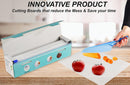 HOME-X DISPOSABLE ROLL OF CUTTING BOARD PLASTIC, 12” W X 25 FT L - WHITE - Brand New