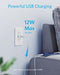 ANKER POWEREXTEND USB WALL OUTLET 2 AC OUTLETS A9321 - WHITE - Like New
