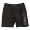 HURLEY YOUNG MEN'S CROSSOVER VOLLEY BOARDSHORTS - SIZE: MEN M - BLACK/MULTI - Brand New