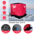 Artpuch 3-4 Person Portable Ice Fishing Shelter Tent with Carrying Bag - Like New