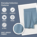 EXOFFICIO MEN'S EVERYDAY BOXER BRIEF - SIZE: MEN 2XL - STEEL BLUE - Brand New