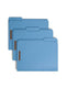 SMEAD FASTENER FILE FOLDERS 50 COUNT BLUE REINFORCED 1/3-CUT TABS 12040 - BLUE - Brand New