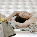 ELEVON AIR MATTRESS WITH BUILT IN PUMP - LUXURY DOUBLE HIGH - VAVY/WHITE - Brand New