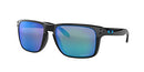OAKLEY HOLBROOK XL SUNGLASSES, POLISHED FRAME, 3N, OO9417-0359 - BLACK/SAPPHIRE - Like New