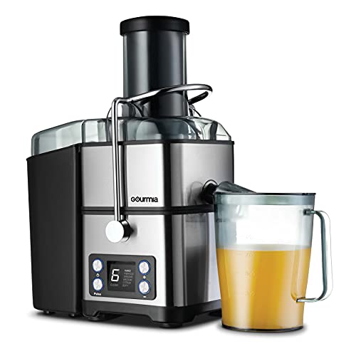 GOURMIA 6-SPEED DIGITAL WIDE MOUTH JUICER WITH SELF-CLEAN CYCLE GJ1455 - BLACK - Like New