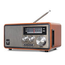 ONCHEER RETRO VINTAGE WOOD BLUETOOTH FM HOME RADIO 15W SUBWOOFER STEREO - Like New