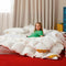 BEVINK Feather Down Comforter Queen/Full Size Solid White All Seasons - Brand New