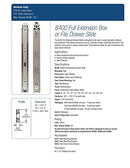 Knape & Vogt Side Mount Full Extension Drawer Slide, 26" B00270U55Q - NEW - Brand New