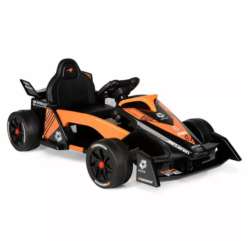 HYPER MCLAREN FORMULA F1 RACE CAR 12V BATTERY-POWERED VEHICLE , ORANGE/BLACK - Like New