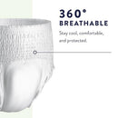 Prevail PF-514 Per-Fit Daily Protective Underwear Unisex X-Large - White - Brand New