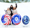LIFECHOIC SNOW TUBES SNOW SLEDS FOR SLEDDING HEAVY DUTY - RED/WHITE/BLUE - Like New