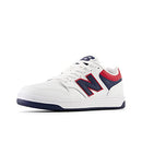 New Balance BB480LNR Basketball Shoe White/Natural Indigo/Team Red Size 18 - Like New