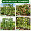 OTOSUNNY 72" Outdoor Garden Arch Trellis for Climbing Plants - BLACK - Brand New