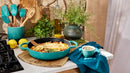 LE CREUSET ENAMELED CAST IRON SIGNATURE EVERYDAY PAN, 11" - RIVIERA - Like New