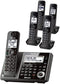 Panasonic 5 Handset Link2Cell Cordless Phone KX-TG585SK - Black Like New