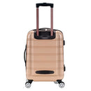 Rockland Melbourne Hardside Expandable Spinner Wheel Luggage, 20-Inch Champagne - Brand New