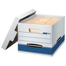 BANKERS BOX 12 PACK STOR/FILE MEDIUM-DUTY FILE STORAGE BOXES LIFT-OFF - BLUE - Brand New