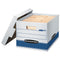 BANKERS BOX 12 PACK STOR/FILE MEDIUM-DUTY FILE STORAGE BOXES LIFT-OFF - BLUE - Brand New