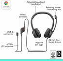 B09J9YN77F NEW H390 Wired Headset Stereo Microphone, Pack of 4 - Brand New