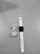 APPLE WATCH SERIES 4 NIKE (GPS + LTE) 40MM SILVER ALUMINUM CASE WHITE SPORT BAND - Like New