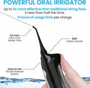 Aquasonic Aqua Professional Rechargeable Water Flosser with 4 Tips - BLACK - Brand New