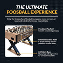 HATHAWAY FULLERTON 48-IN FOOSBALL TABLE - ‎DRIFTWOOD/BLACK - Like New