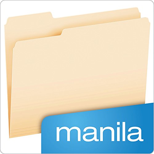 Pendaflex File Folders, Letter Size, 1/3 Cut, Manila, 250 per Box (752250) - Like New