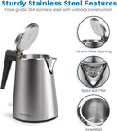 Secura Electric Kettle Water Boiler 1.5L Cordless K15-F1E - Stainless Steel Like New