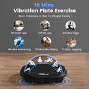 HVX VIBRATION PLATE EXERCISE MACHINE VIBRATING FITNESS PLATFORM VPM1 - BLACK - Like New