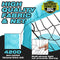 KUNUP KIDS SOCCER GOAL FOR BACKYARD 5×3 6×4 9×5FT EASY FOLDABLE - SKY BLUE Like New