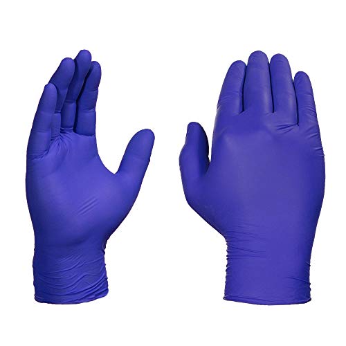 AMMEX INDIGO NITRILE DISPOSABLE EXAM GLOVES 3 MIL LATEX POWDER FREE BOX OF 100 - Brand New