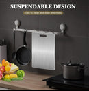 S.E.Q QUICK.SIMPLE EASY STAINLESS STEEL REVERSIBLE CHOPPING BOARD 23.5X19.5 - Like New