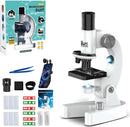 NMM MICROSCOPE 200 X 4800 X MAGNIFYING GLASS CHILDREN, PORTABLE MICROSCOPE SET - Like New
