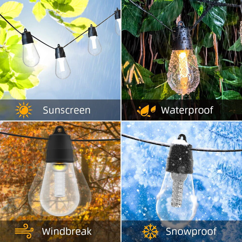 AOYCOCR OUTDOOR 85.3FT PLUG SMART APP & REMOTE CONTROL - WARM WHITE - Like New