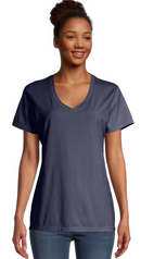 GDH125 Hanes ComfortWash Ladies' V-Neck T-Shirt New