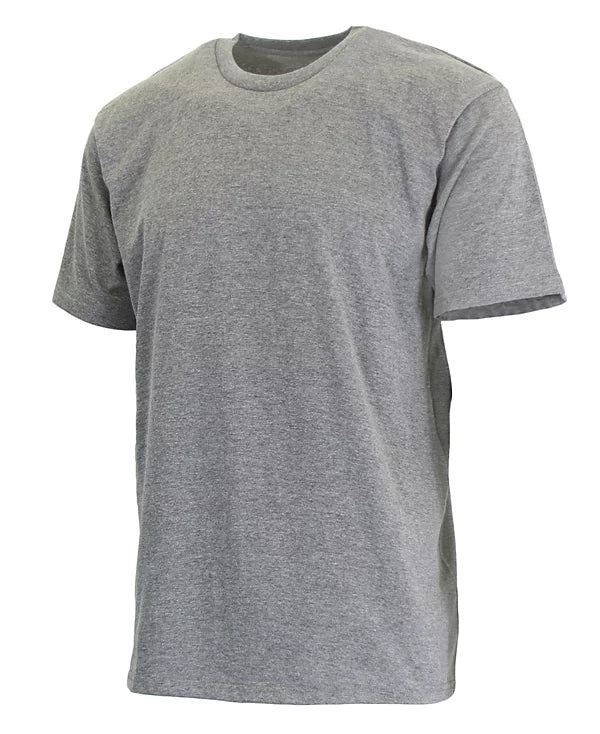BLUE ICE MEN'S SHORT SLEEVE CREW NECK CLASSIC T-SHIRT - SIZE: XL - HEATHER GRAY - Brand New