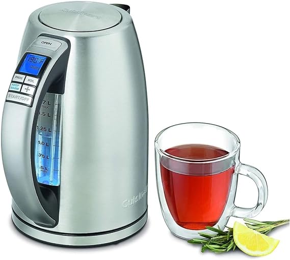 Cuisinart CPK-20FR 1.7L Digital PerfecTemp Cordless Electric Kettle - SILVER - Like New