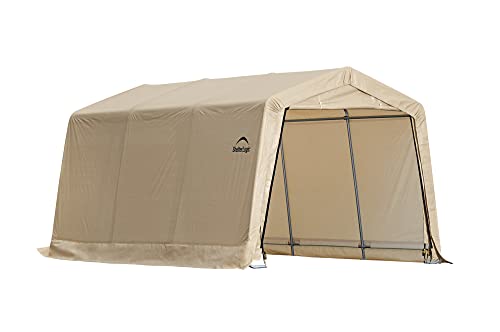 SHELTERLOGIC PEAK STYLE ROOF GARAGE CARPORT CANOPY FRAMES - SANDSTONE - Like New