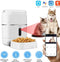 HBN Automatic Cat Feeder, Smart Pet Feeder for Cats Dogs (BL6 w/ Camera) - WHITE Like New