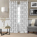 Elrene Home Fashions Renzo Ikat Geometric Room-Darkening Window Curtain - Like New