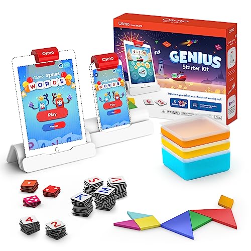 Osmo - Genius Starter Kit for iPad & iPhone - 5 Educational Learning Games - Like New