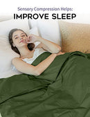 YnM Weighted Blanket & Duvet Cover Hot Cold Set 3 Pieces Teddy Bear Velvet - Brand New