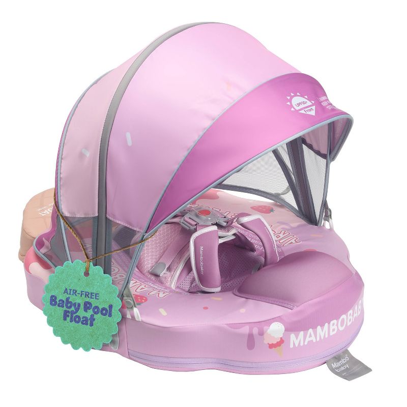 MAMBOBABY SUNNY NAVIGATOR BABY POOL FLOAT WITH CANOPY - VIBRANT - Scratch & Dent